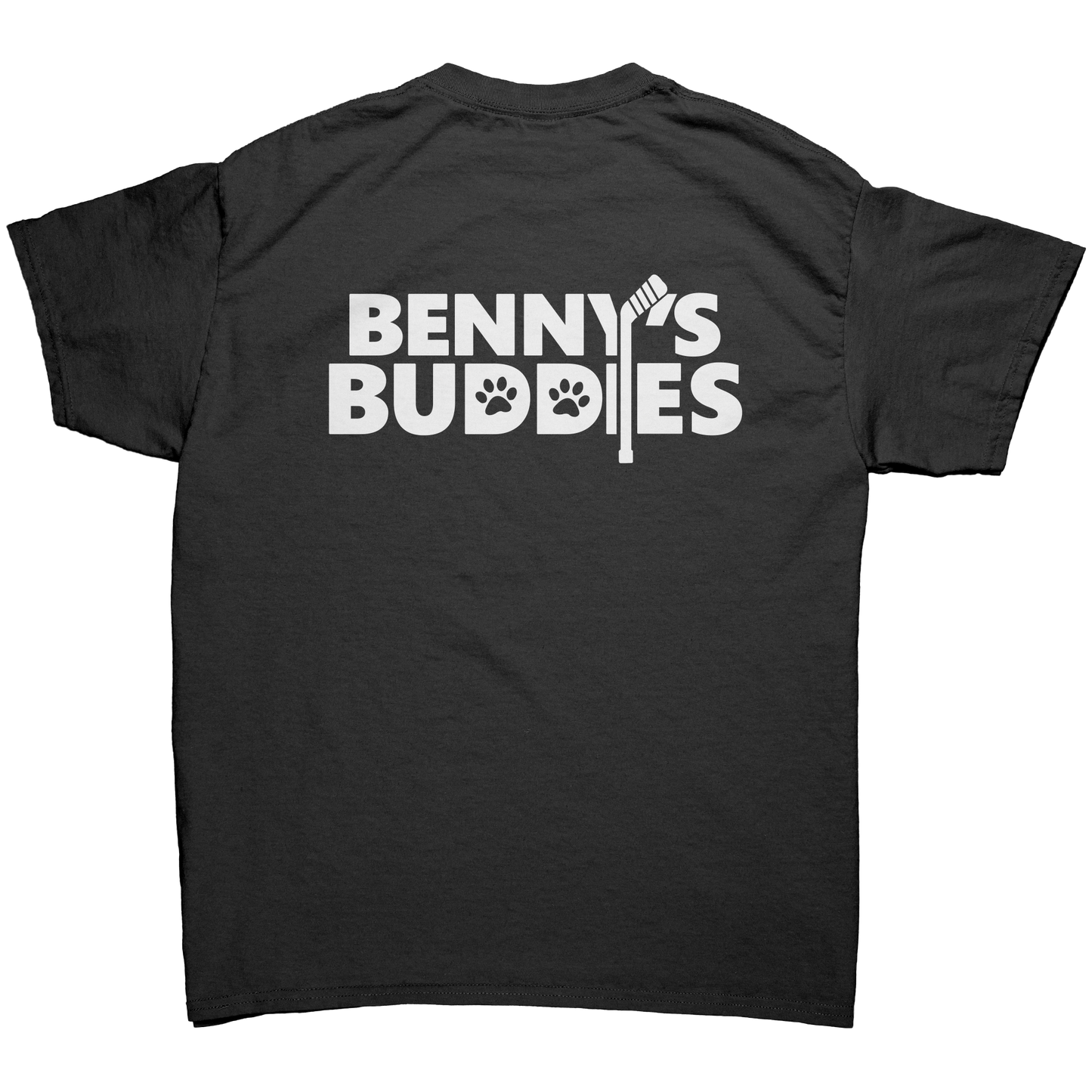Bennys_Buddies_Unisex_Shirt_Black_Back_Mockup.png