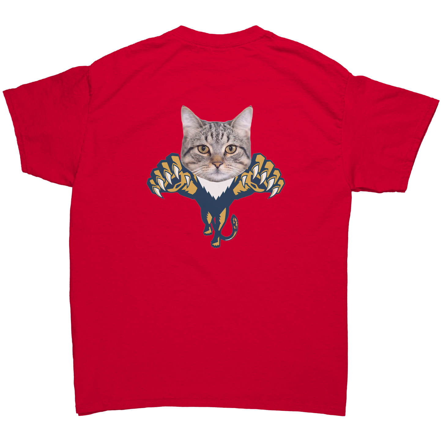 Florida_Panthers_Cat_Unisex_T-Shirt_Red_Back_Mockup.png