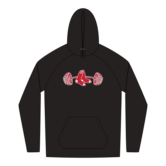 Boston Red Sox Bold Fitness Hoodie, Unisex Workout Apparel, Gym Wear, Sporty Casual, Gym Hoodie, Fitness Gift Idea