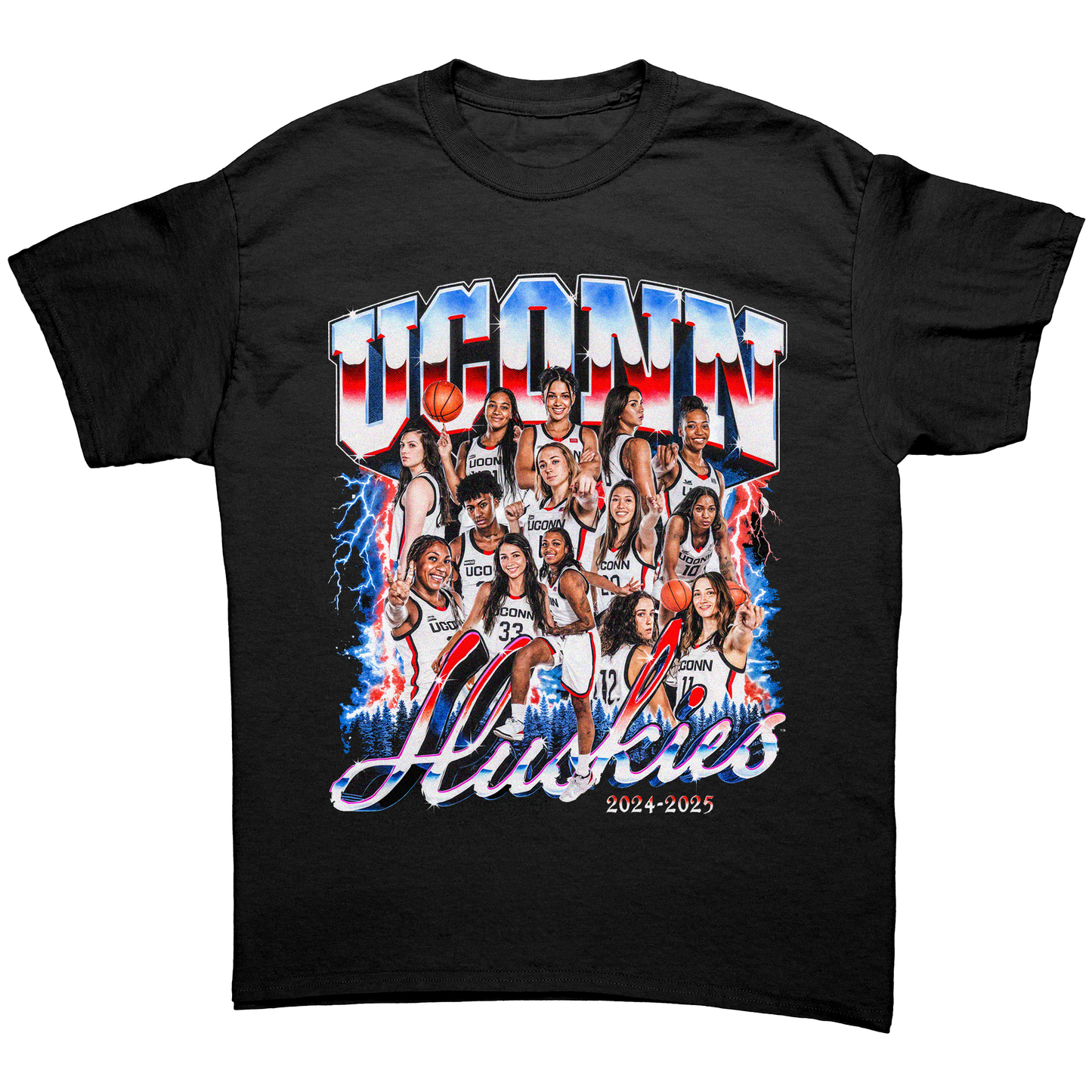 UCONN WOMEN'S BASKETBALL '24-25 TEAM UNISEX SHIRT