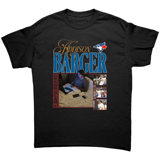 2026 Giveaway Blue Jays Addison Barger Couch T-Shirt