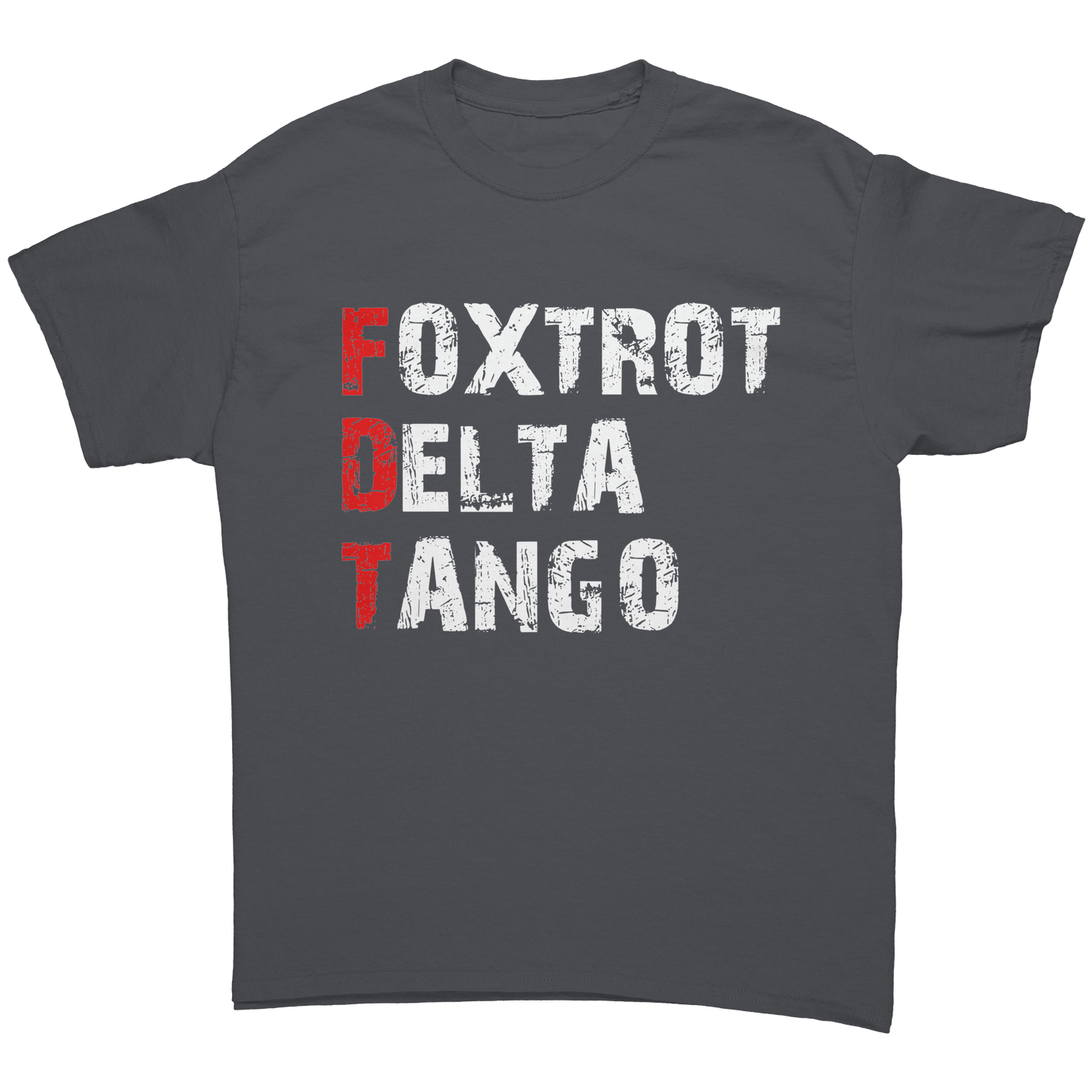 FOXTROT__DELTA__TANGO_UNISEX_SHIRT_Charcoal_Front_Mockup.png