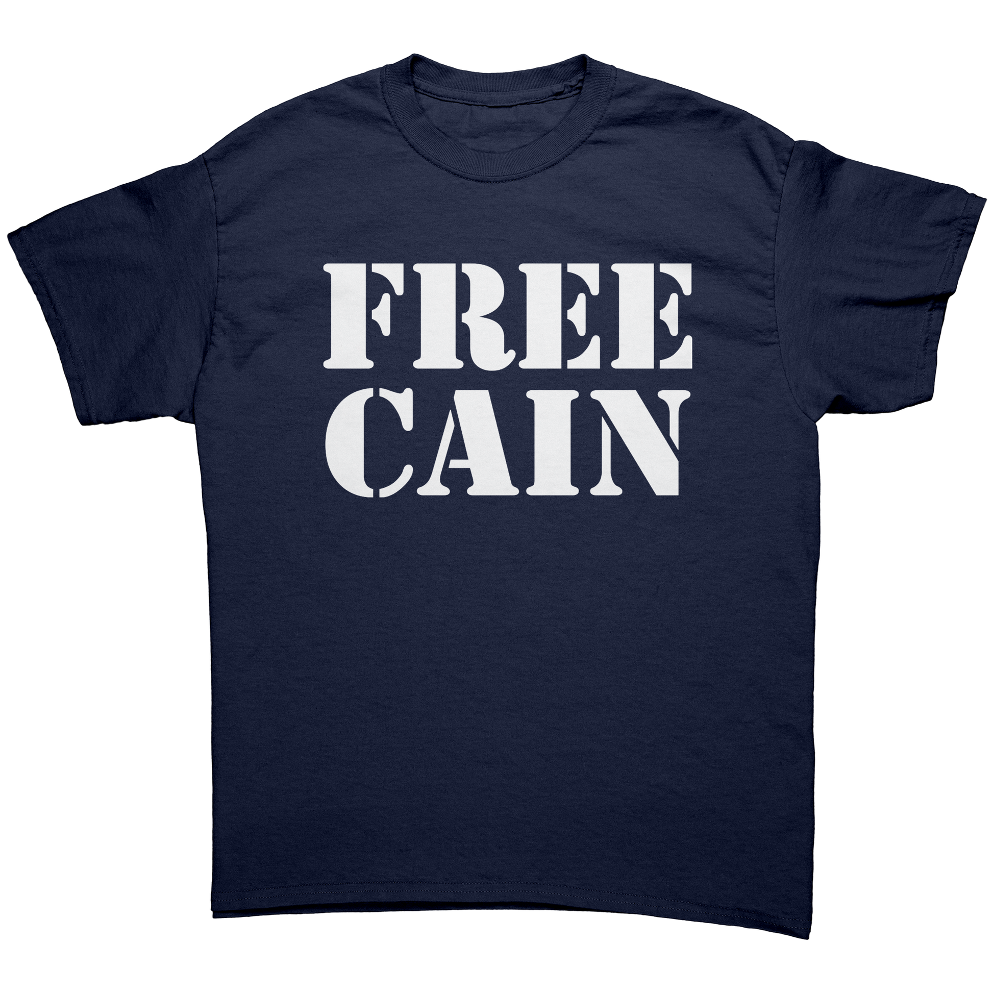 FREE_CAIN_UNISEX_SHIRT_Navy_Front_Mockup.png