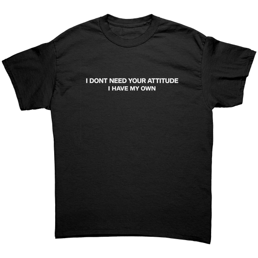 I DONT NEED YOUR ATTITUDE I  HAVE MY OWN