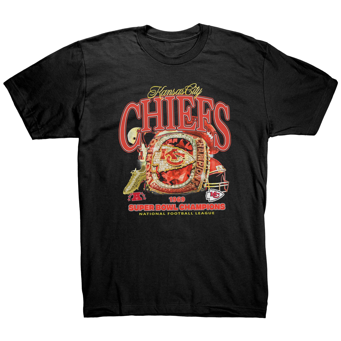 KANSAS CITY CHIEFS SUPER BOWL CHAMPIONS 1969 T-SHIRT
