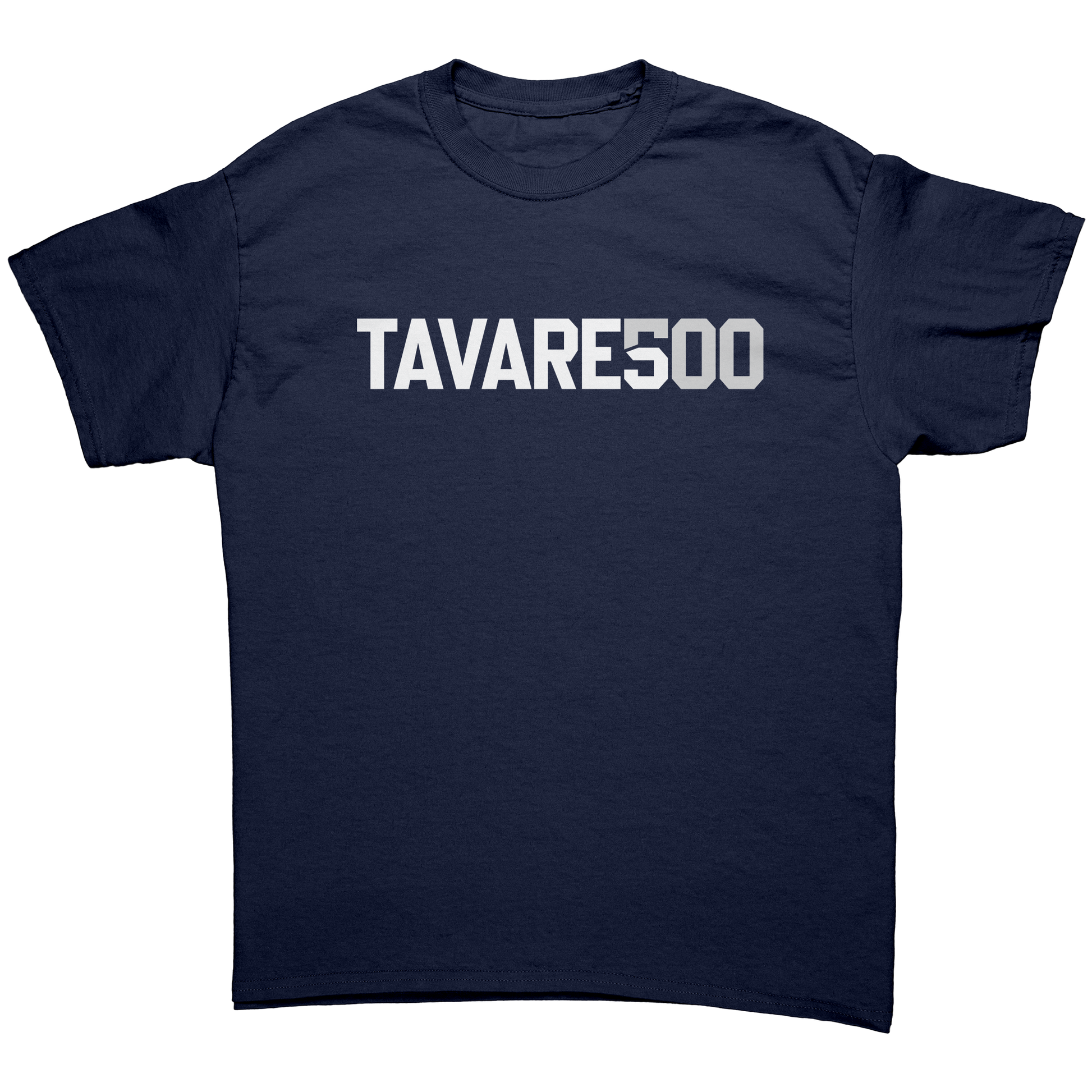 TAVARE500_UNISEX_SHIRT_Navy_Front_Mockup.png