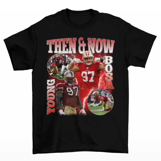 Nick Bosa Then And Now Young Bosa Unisex T-Shirt