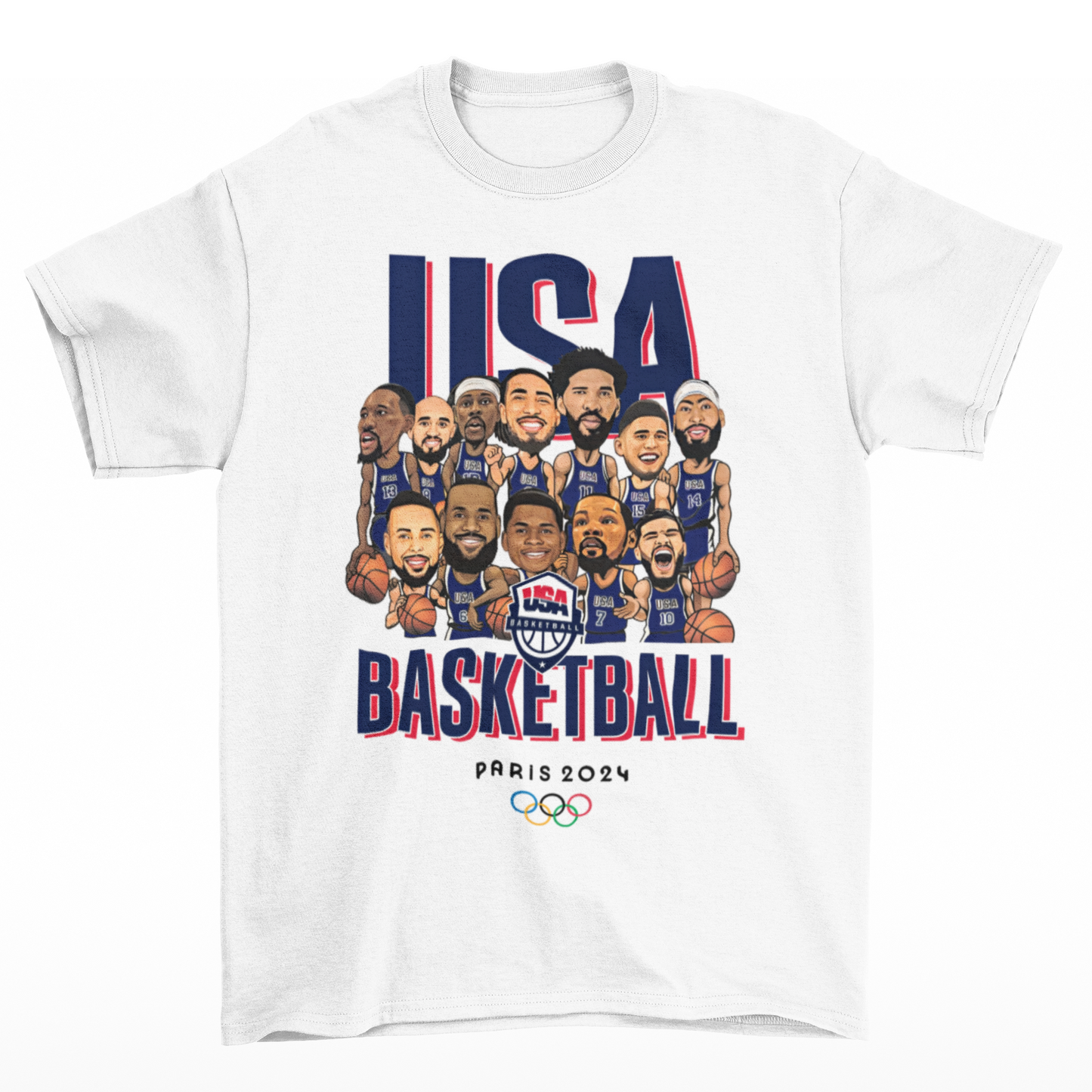 USA Basketball USA Paris 2024 Unisex T-Shirt